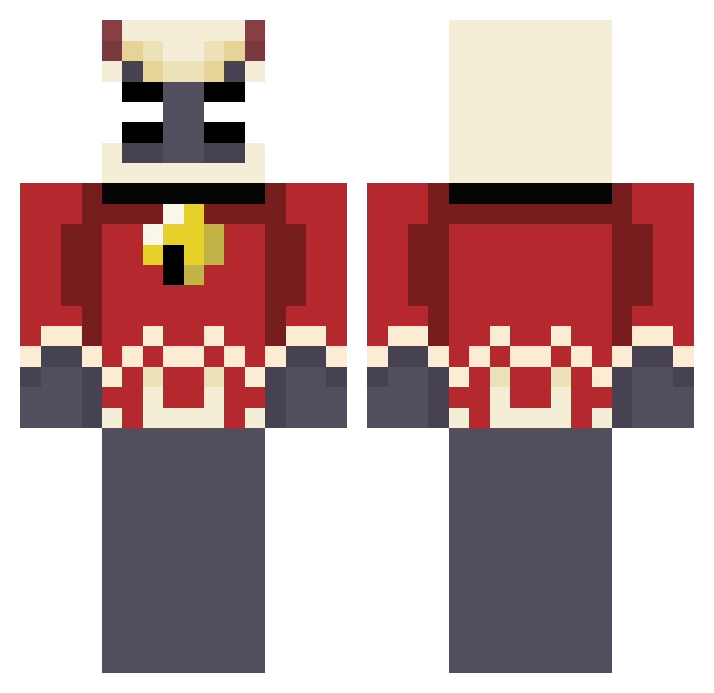 Jason_Patterson Minecraft skin, front and back view