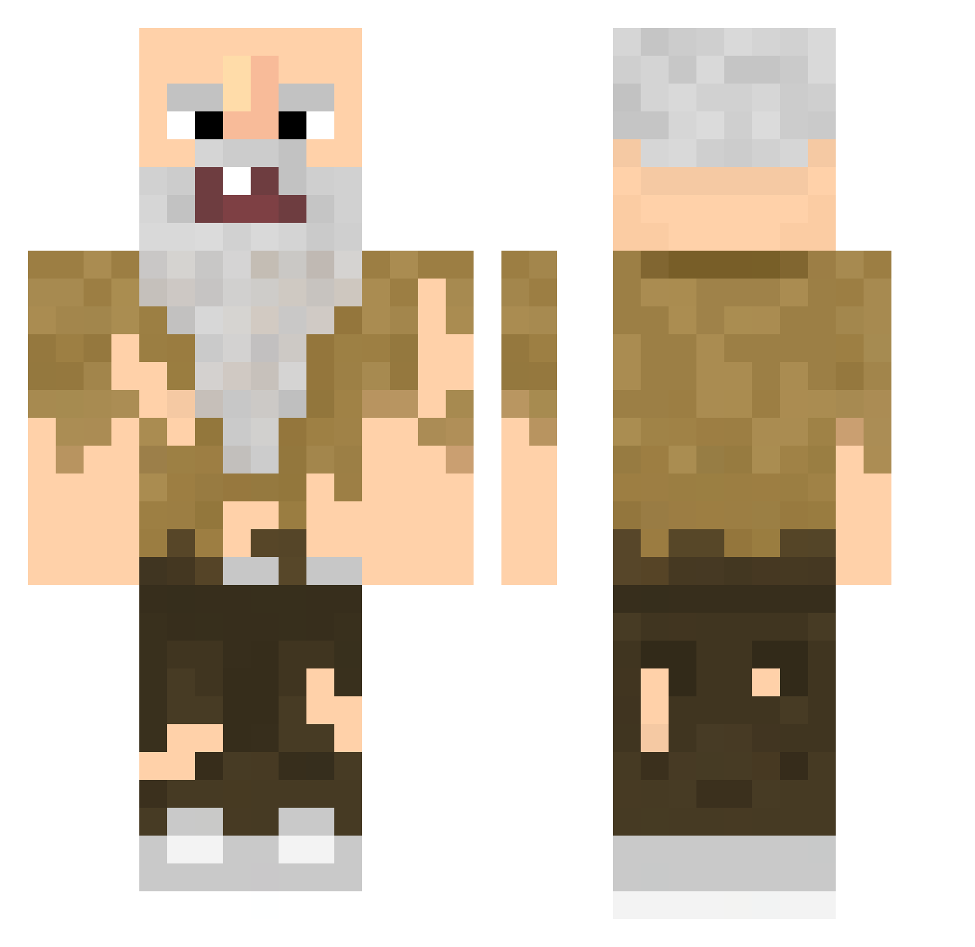 Yakult_0 Minecraft skin, front and back view