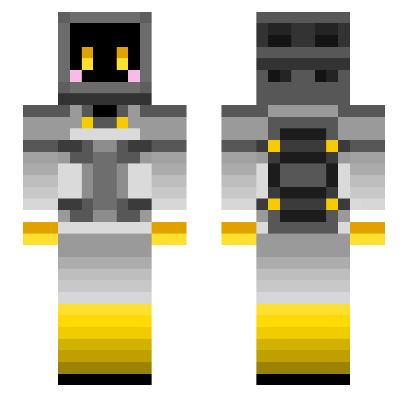 HeXi_322_ Minecraft skin, front and back view