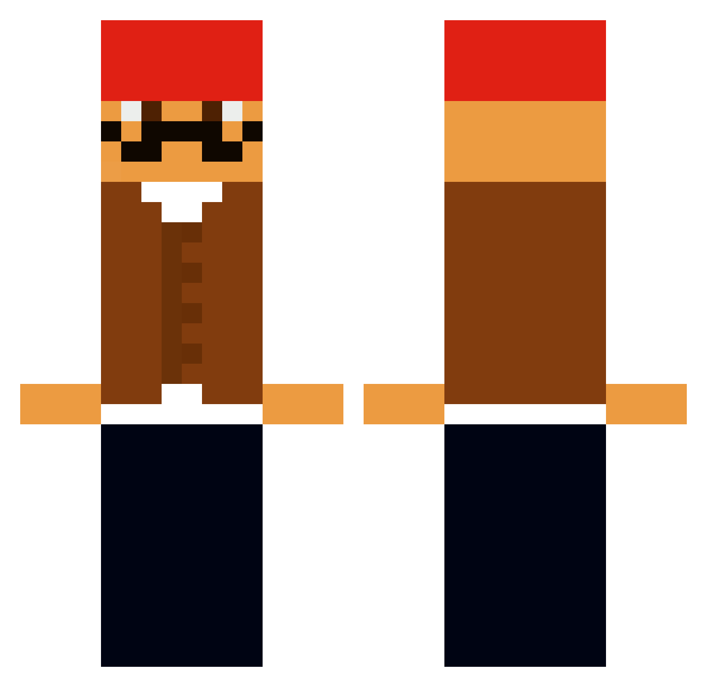 marcoaslan Minecraft skin, front and back view