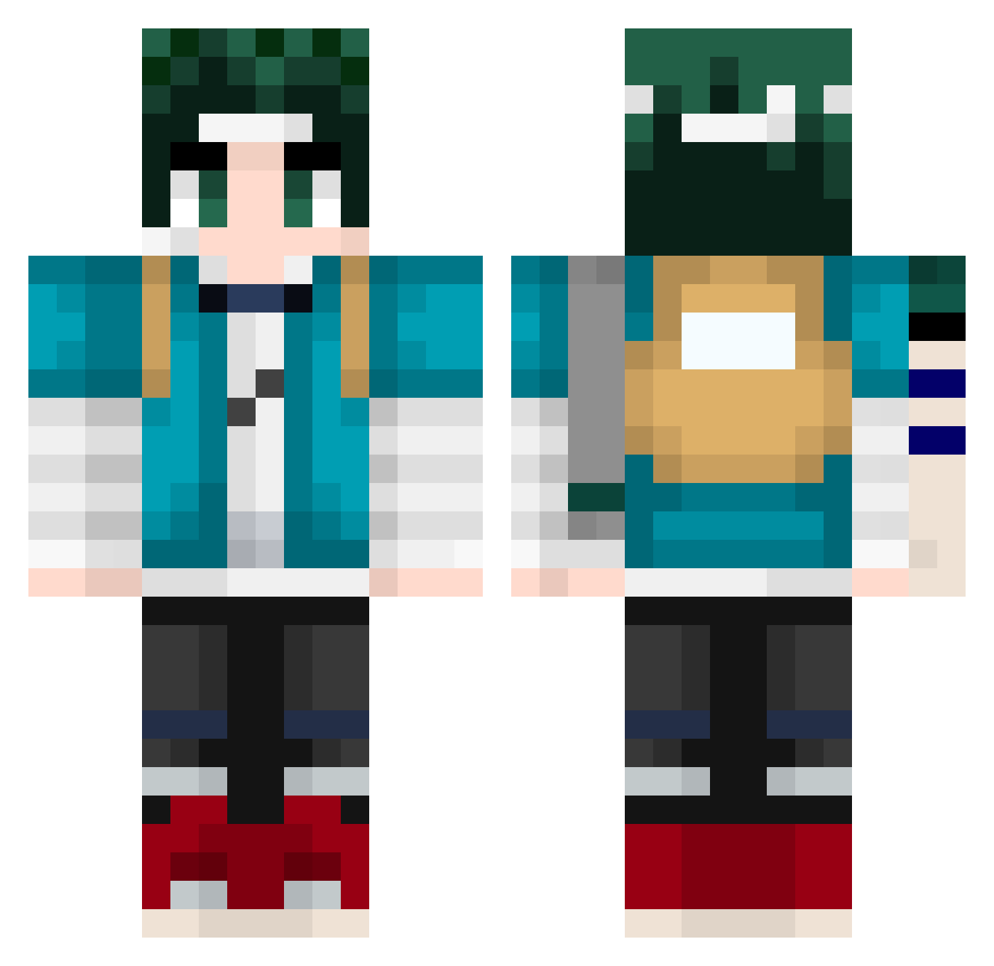 Tarola19 Minecraft skin, front and back view