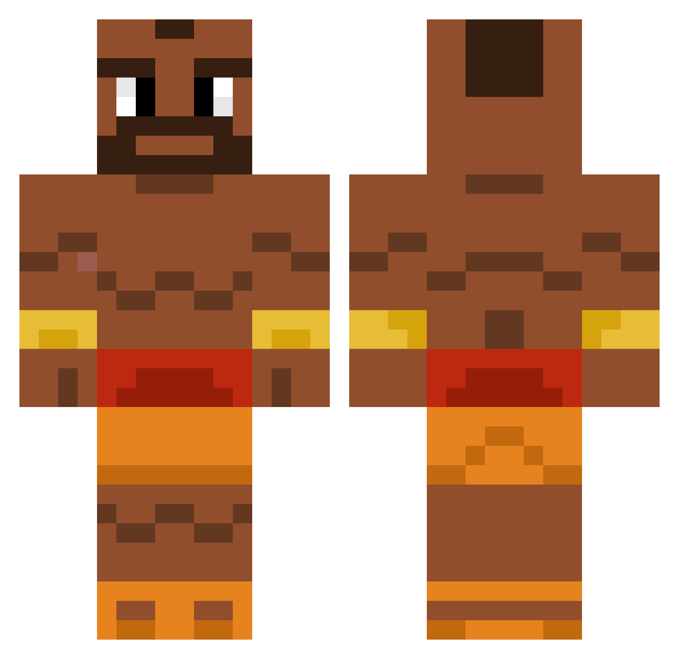 Father_Pie Minecraft skin, front and back view