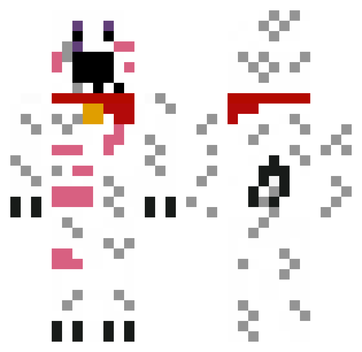 BobnTaysMom Minecraft skin, front and back view
