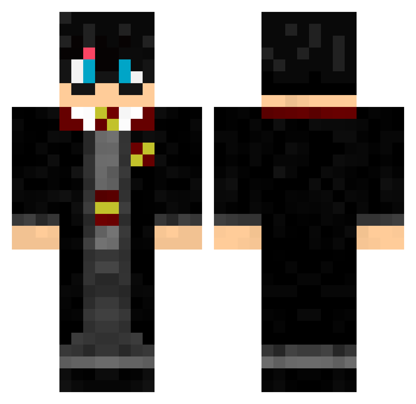 xphhsrni Minecraft skin, front and back view