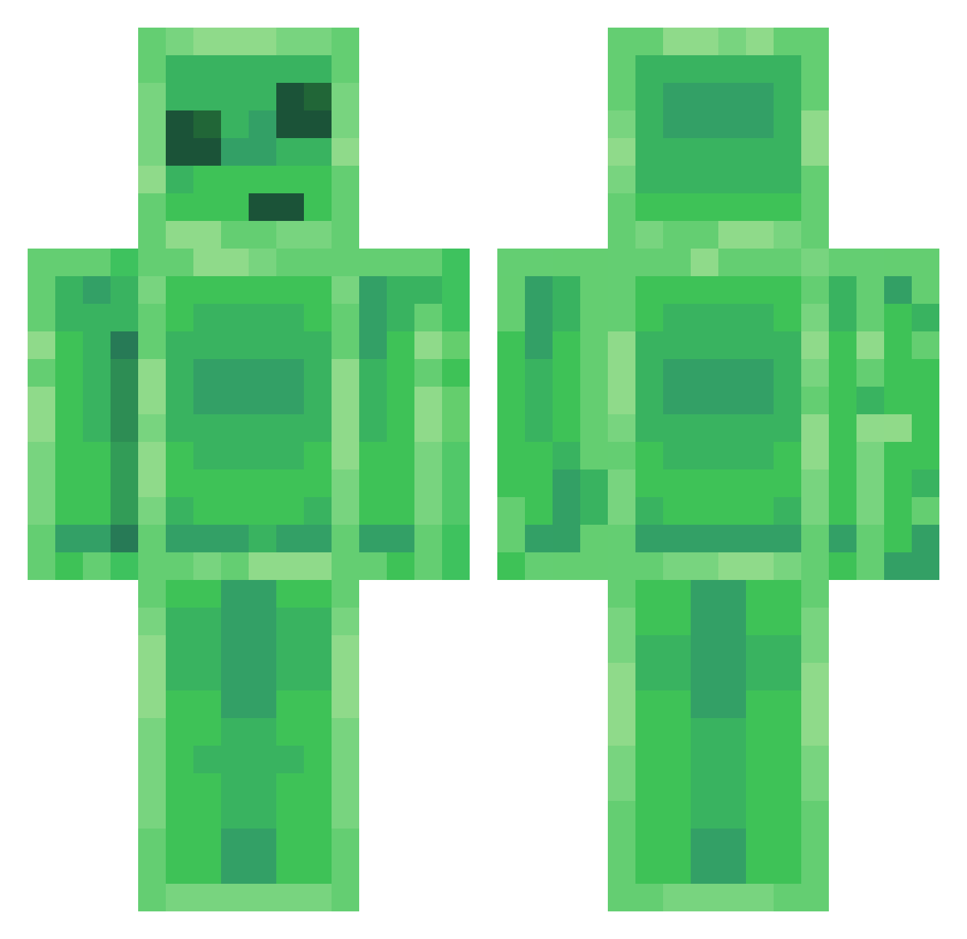 LadyBella1244 Minecraft skin, front and back view