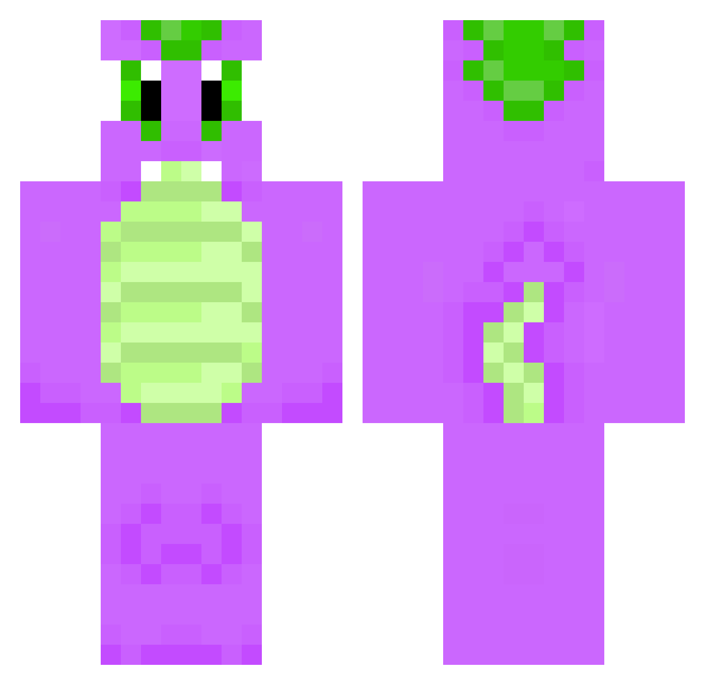 za20minut Minecraft skin, front and back view