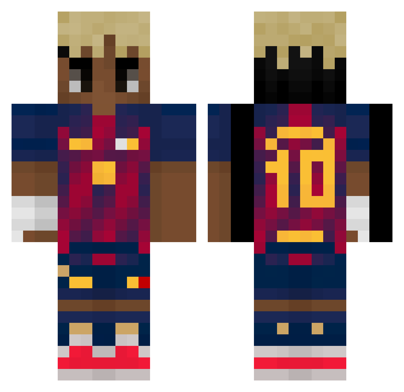 tomaszzs Minecraft skin, front and back view
