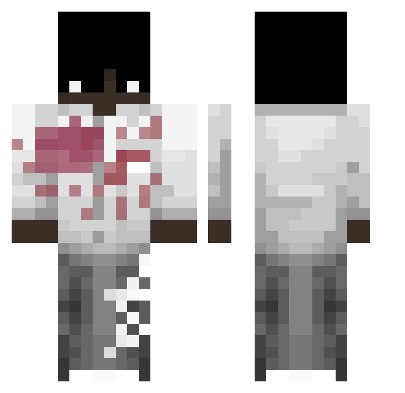 oskareekbzbzbz Minecraft skin, front and back view