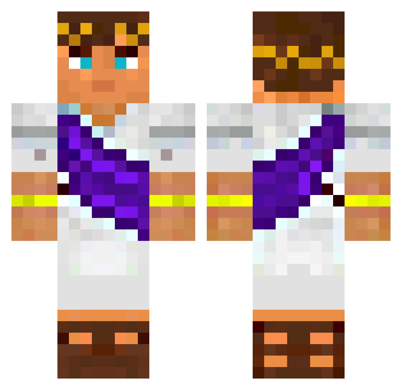 Danjushka777 Minecraft skin, front and back view