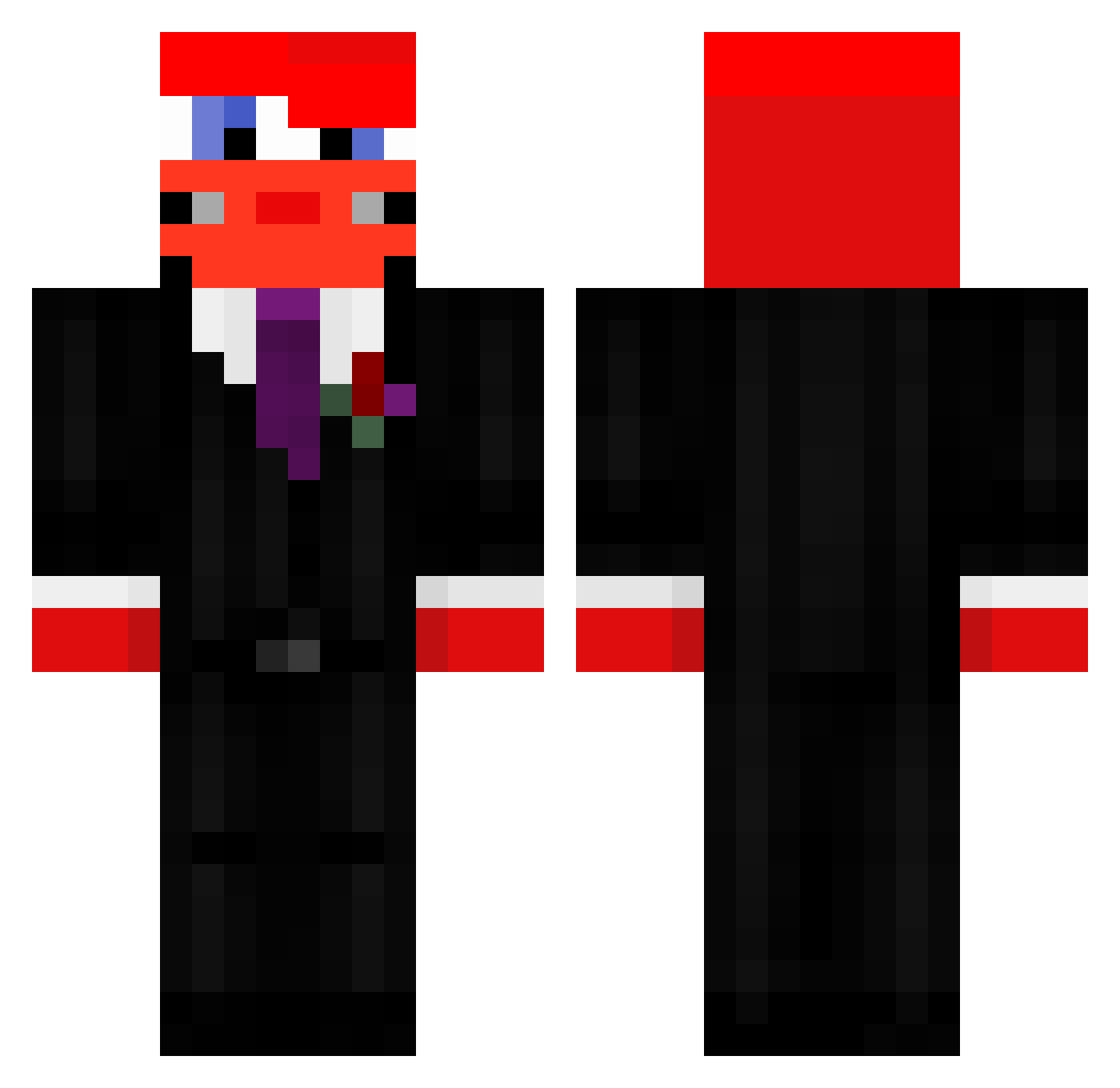 zHxnrik361 Minecraft skin, front and back view