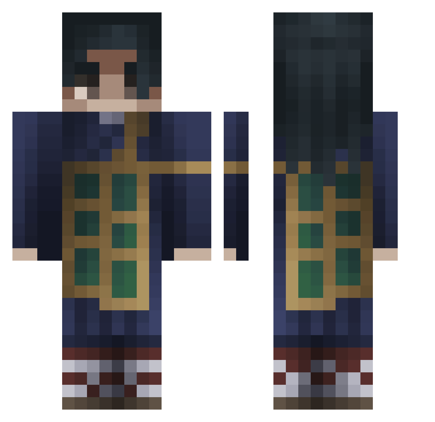 Countersniper17 Minecraft skin, front and back view