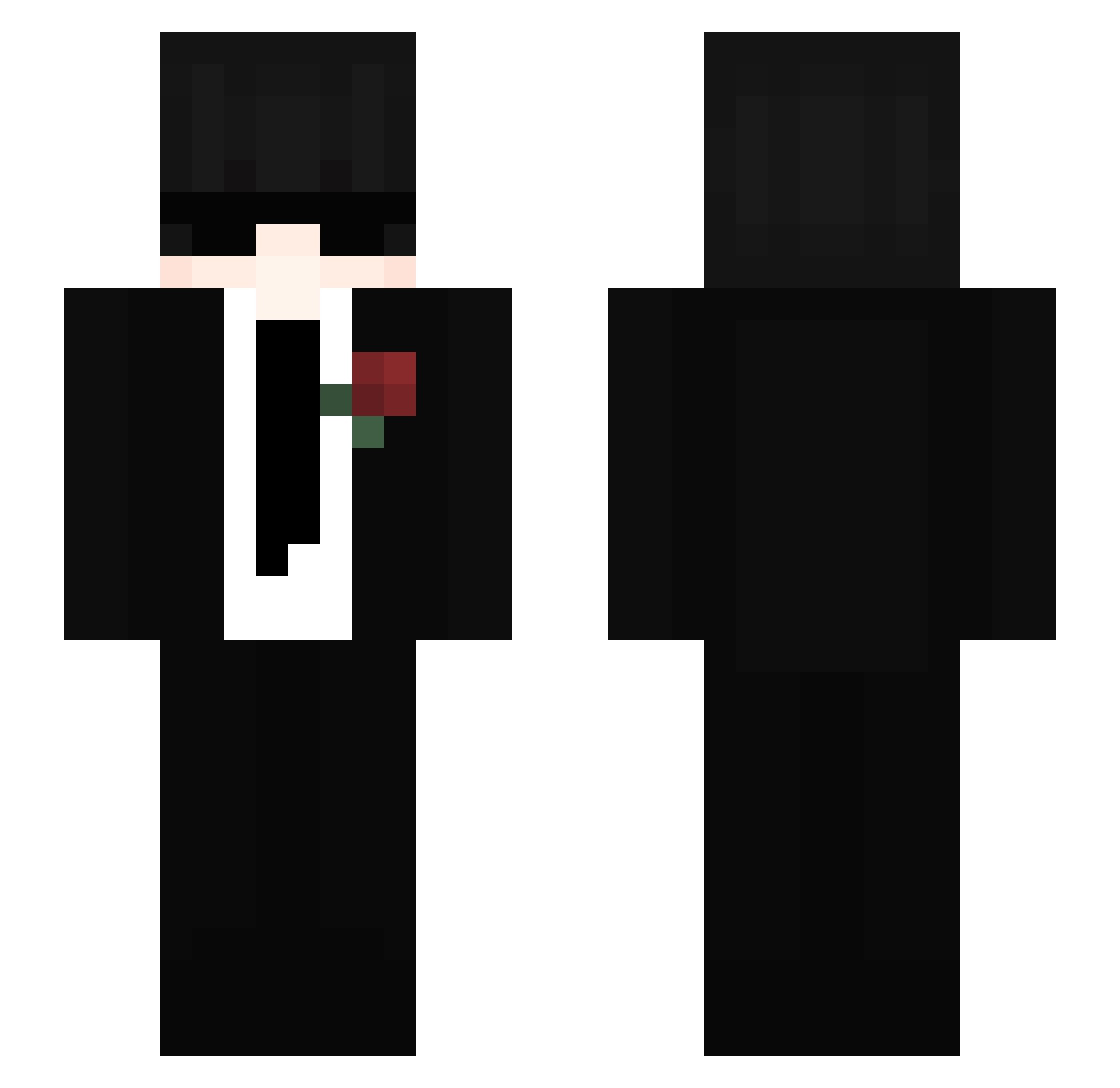 Paladyni Minecraft skin, front and back view