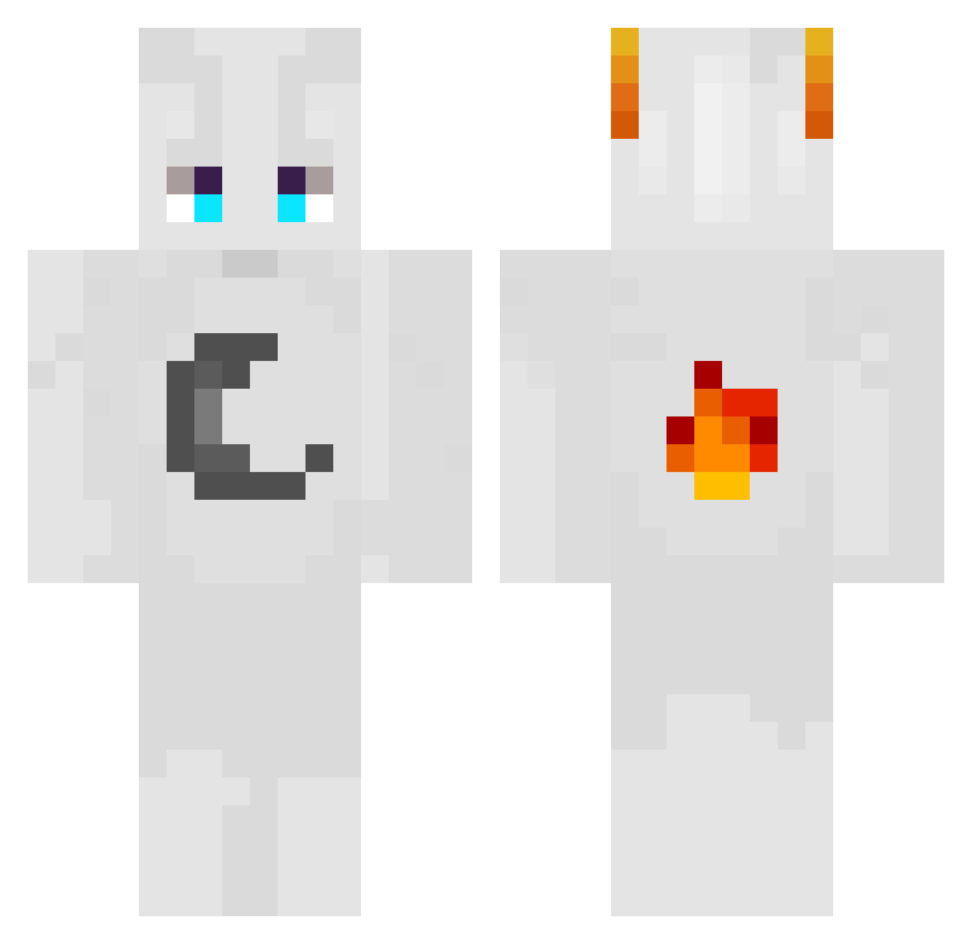 _kyaru__ Minecraft skin, front and back view