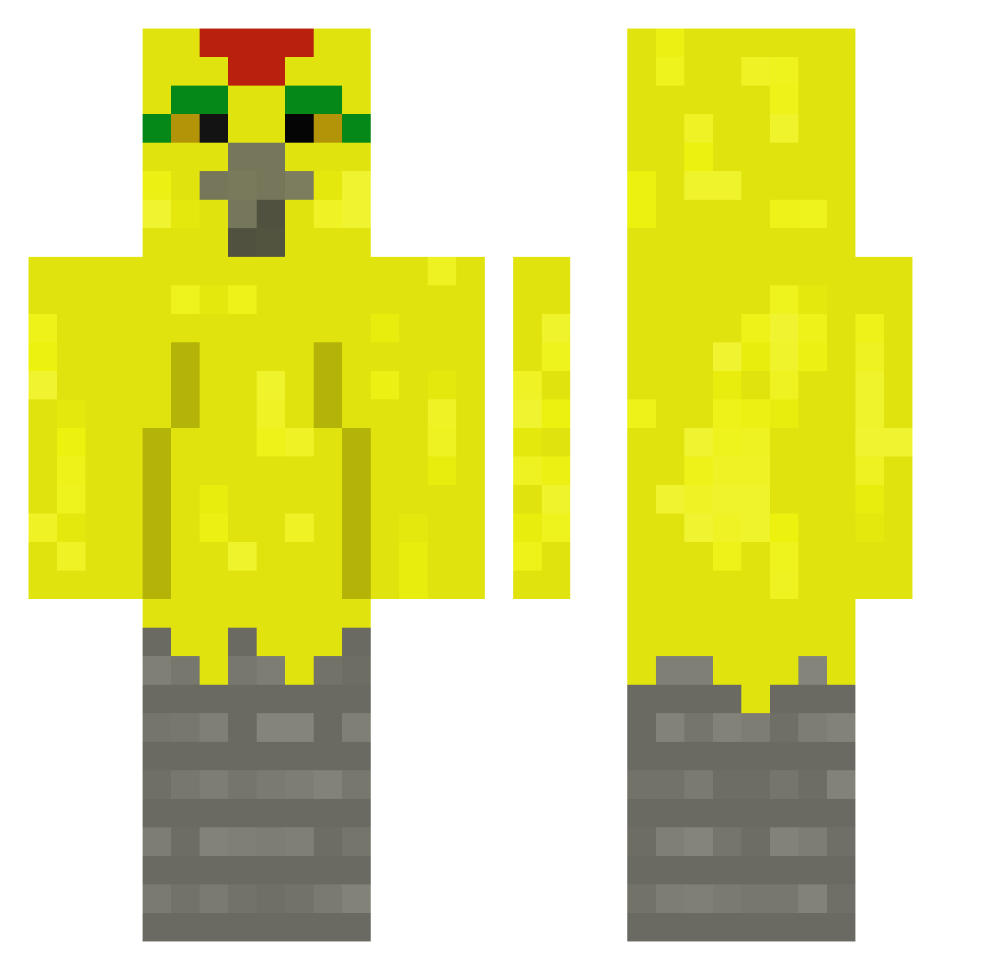 Saifthechef Minecraft skin, front and back view