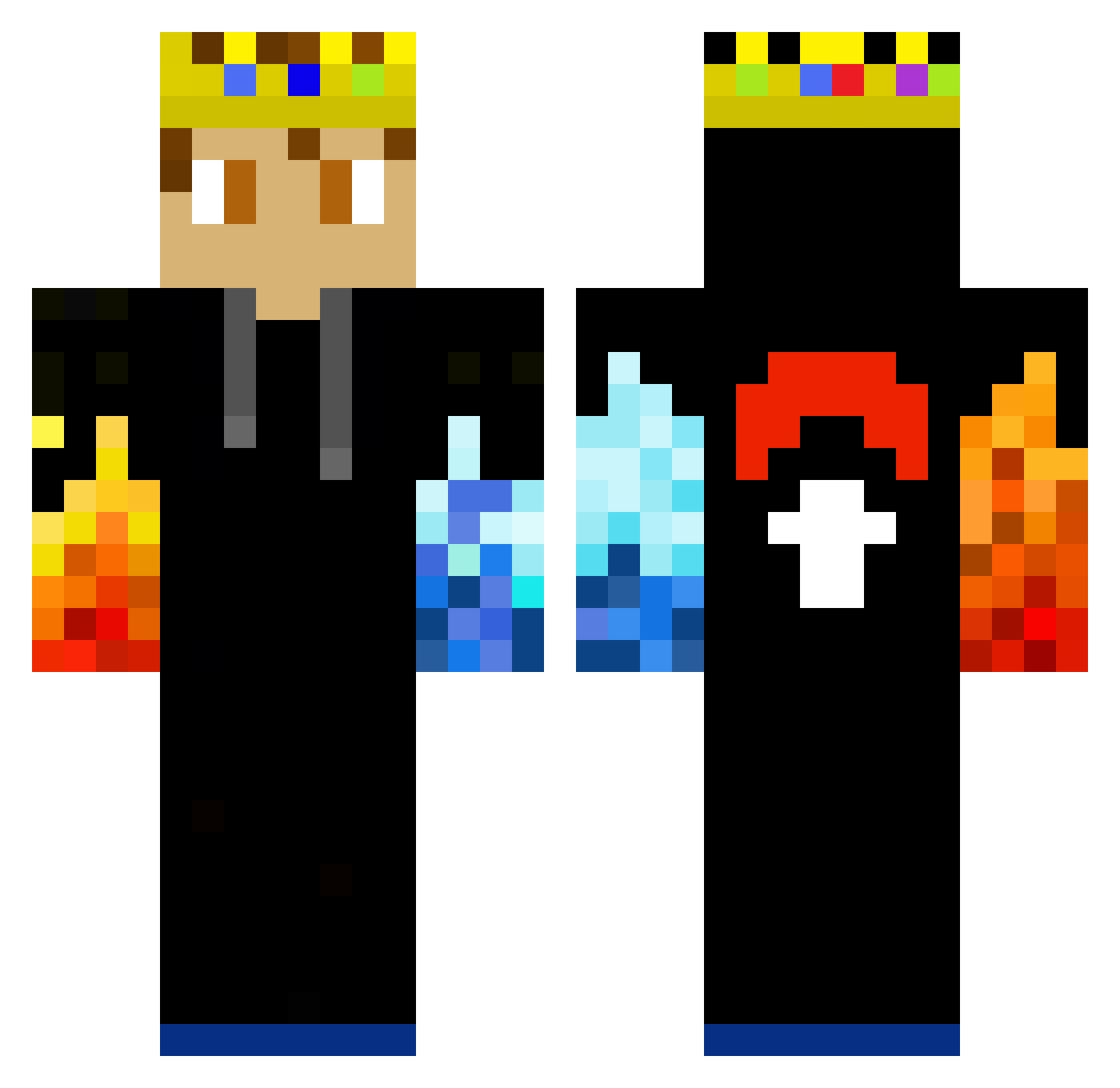 Nathan164165 Minecraft skin, front and back view