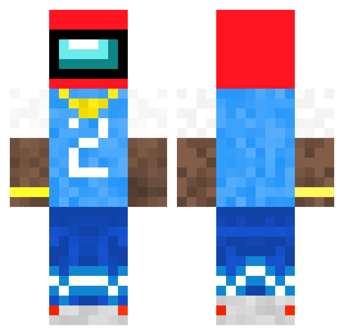 WENUSBOOSTER03 Minecraft skin, front and back view