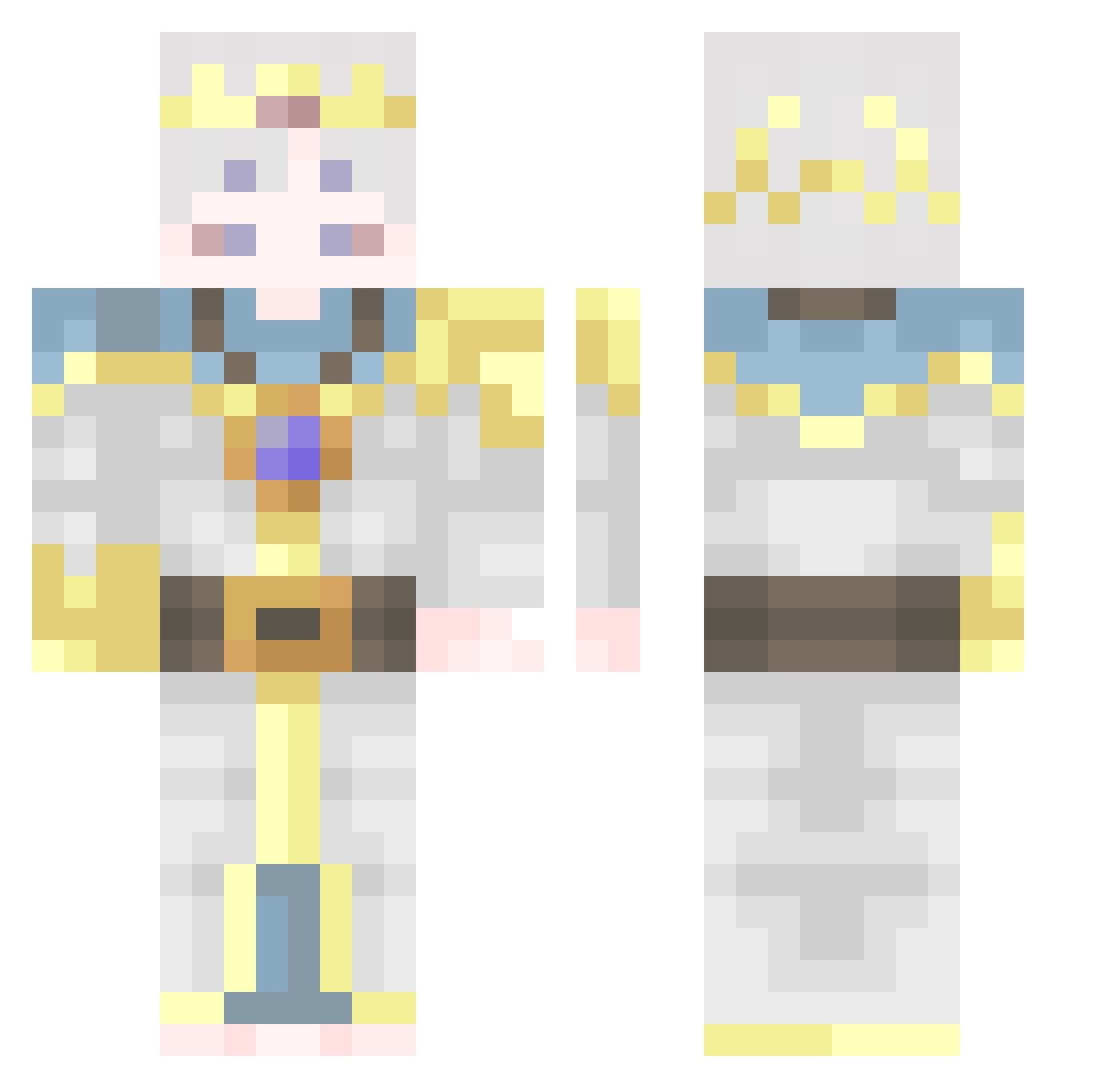 lyammchl Minecraft skin, front and back view