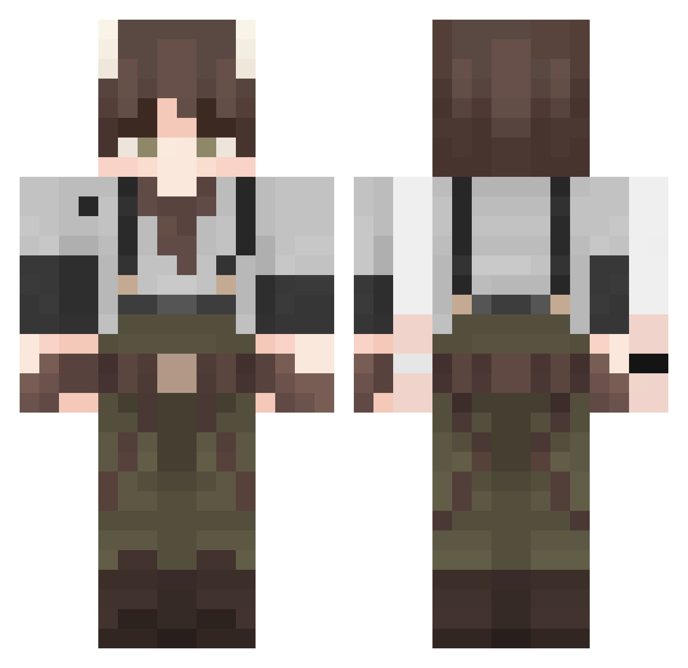 Sytho_Y Minecraft skin, front and back view