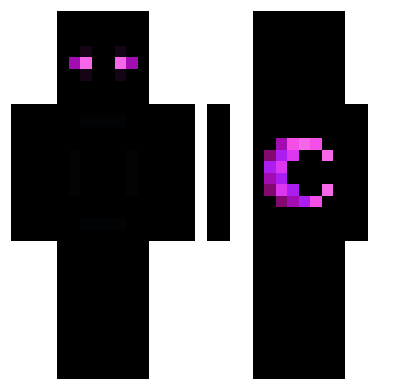 LeonEK28 Minecraft skin, front and back view