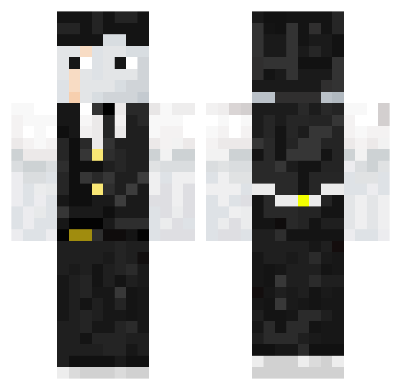 ItsKaitoTM Minecraft skin, front and back view