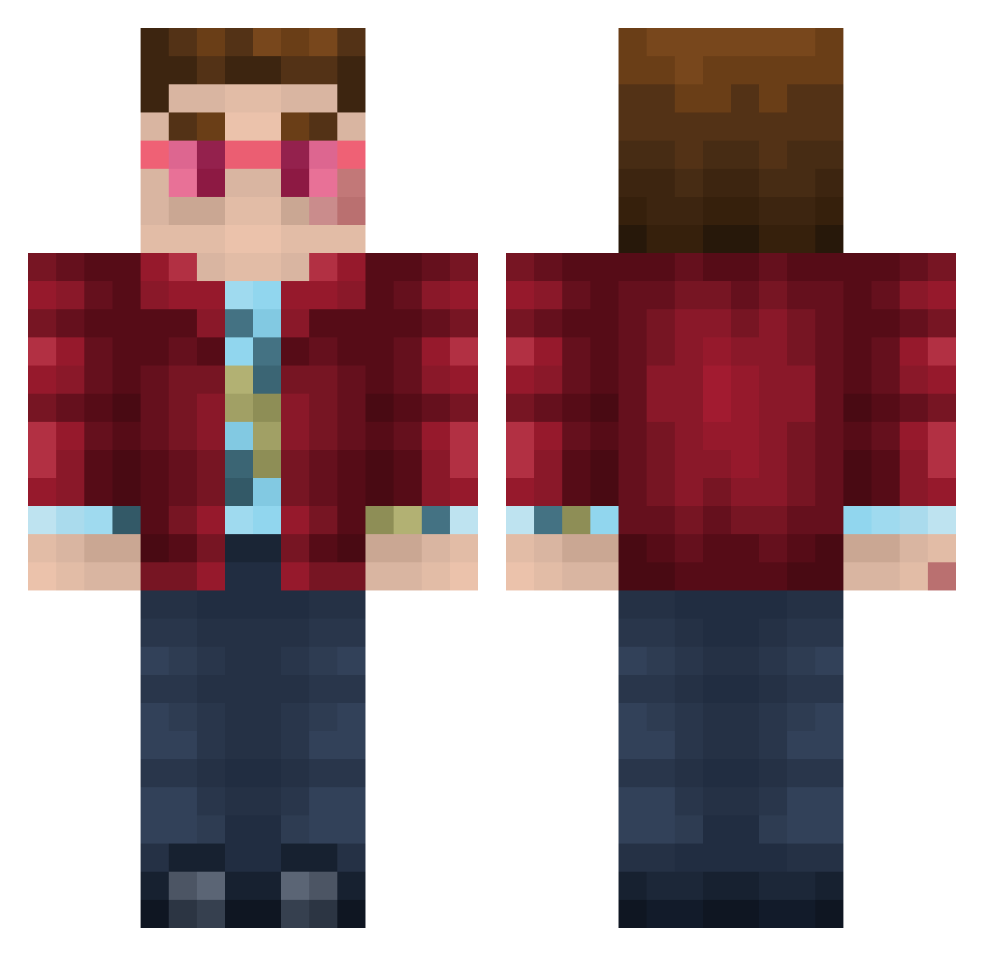 AnnetteChristens Minecraft skin, front and back view