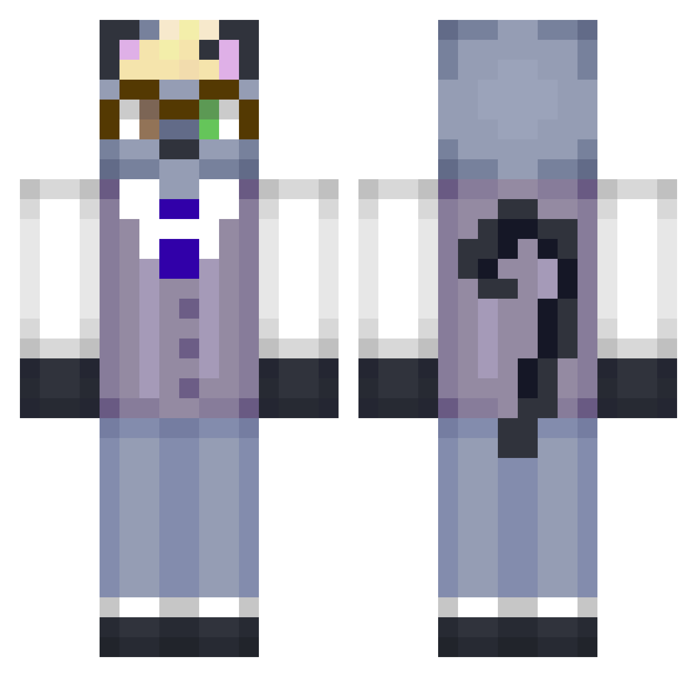 Fat_Lacho Minecraft skin, front and back view
