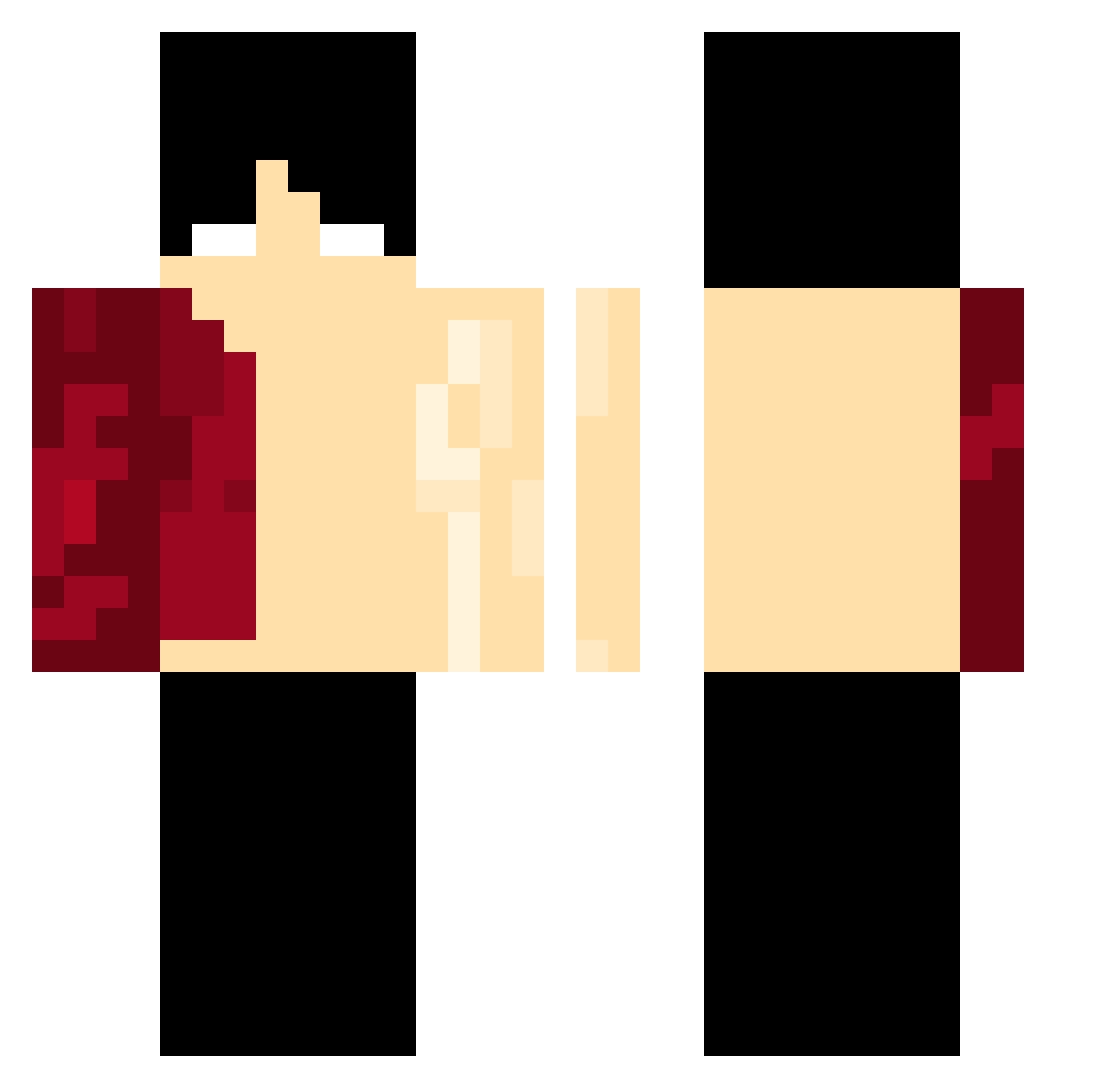 Reys1 Minecraft skin, front and back view