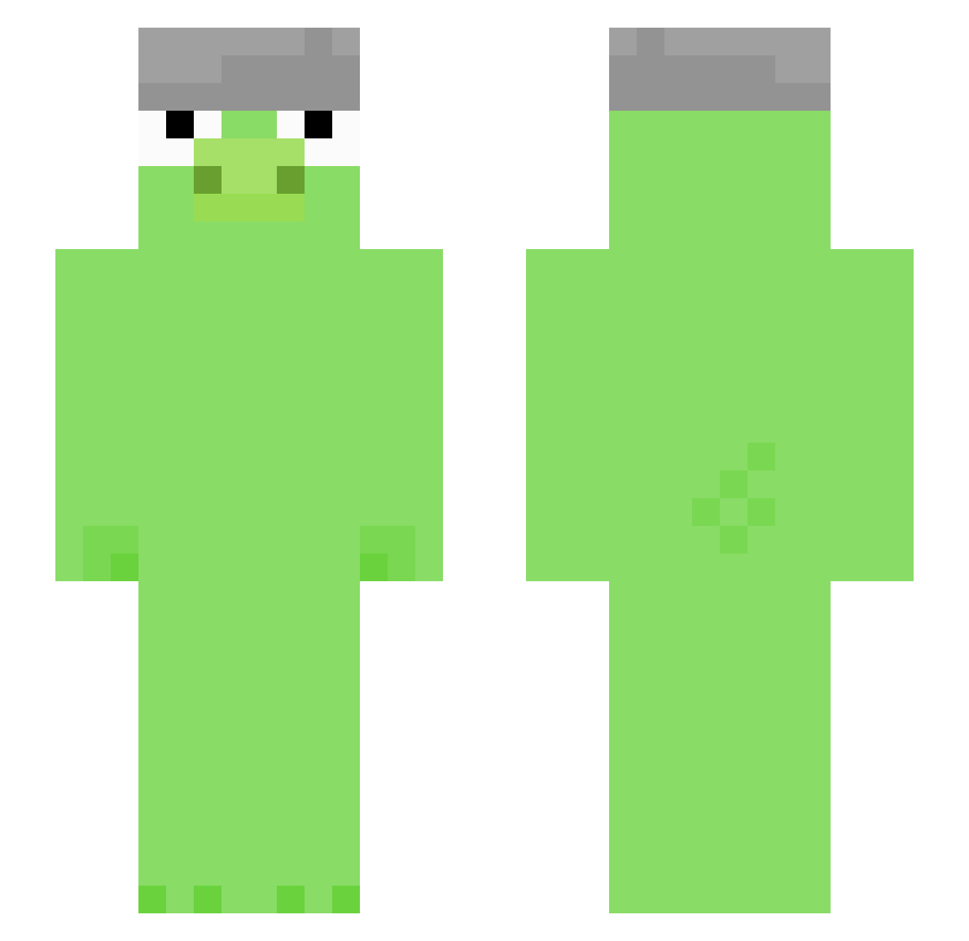 srodares Minecraft skin, front and back view