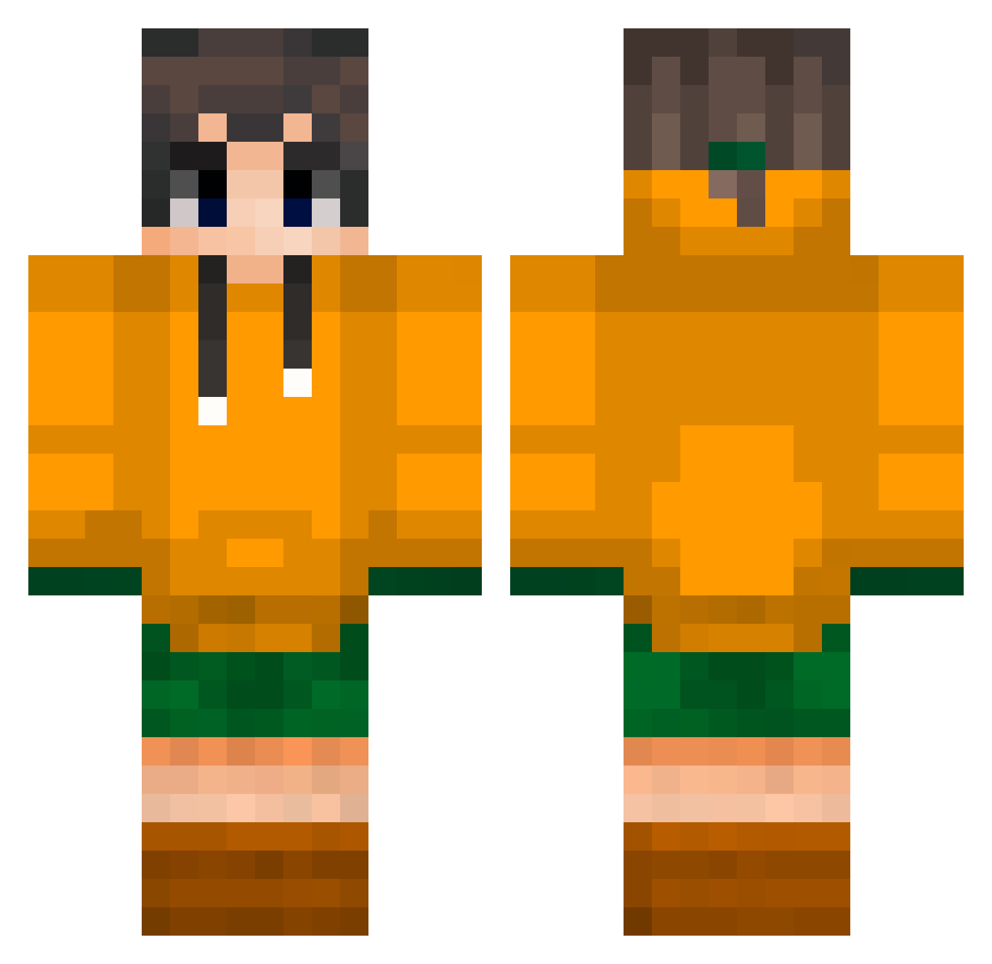 PParkSeonAh Minecraft skin, front and back view