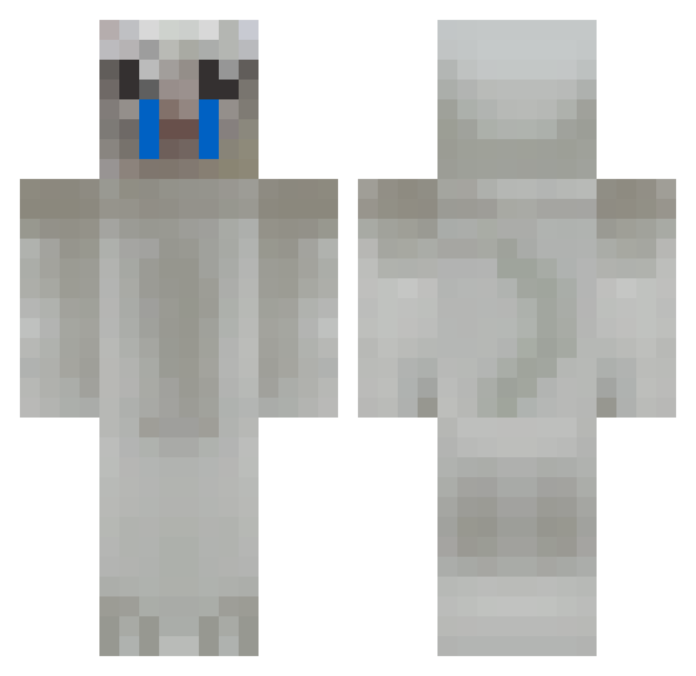 Kyuri_0810 Minecraft skin, front and back view