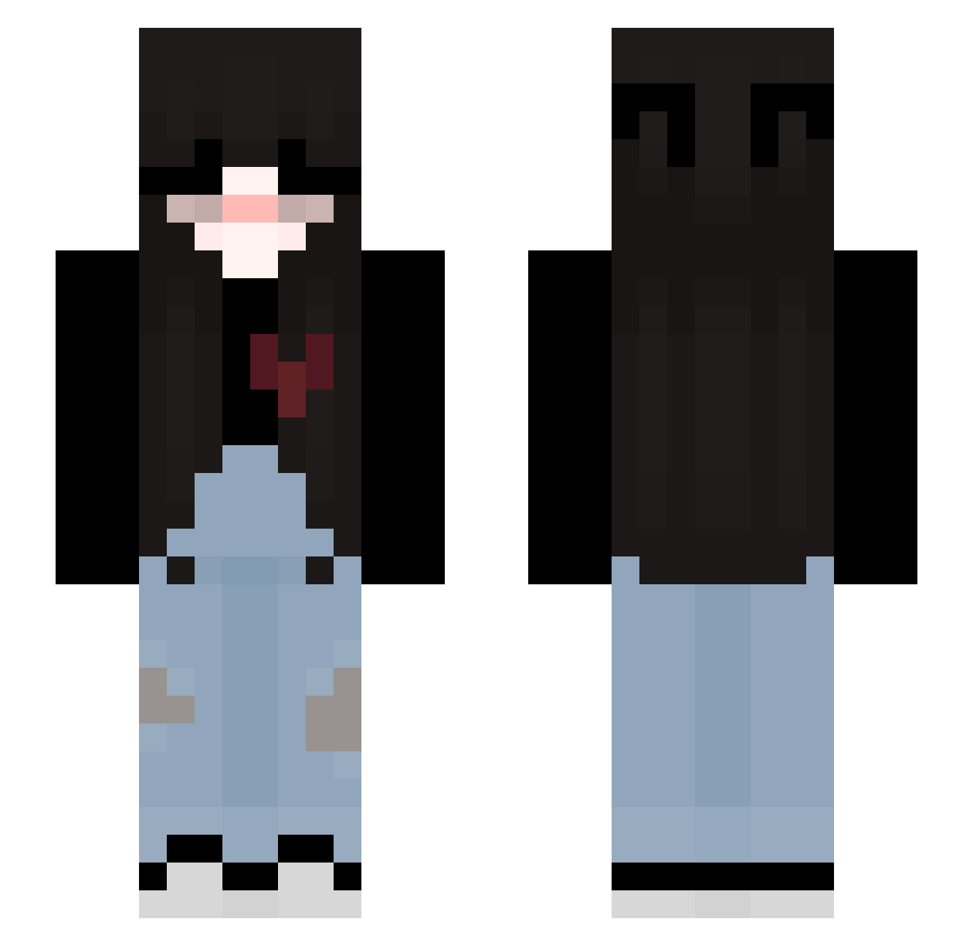 oliee_ Minecraft skin, front and back view