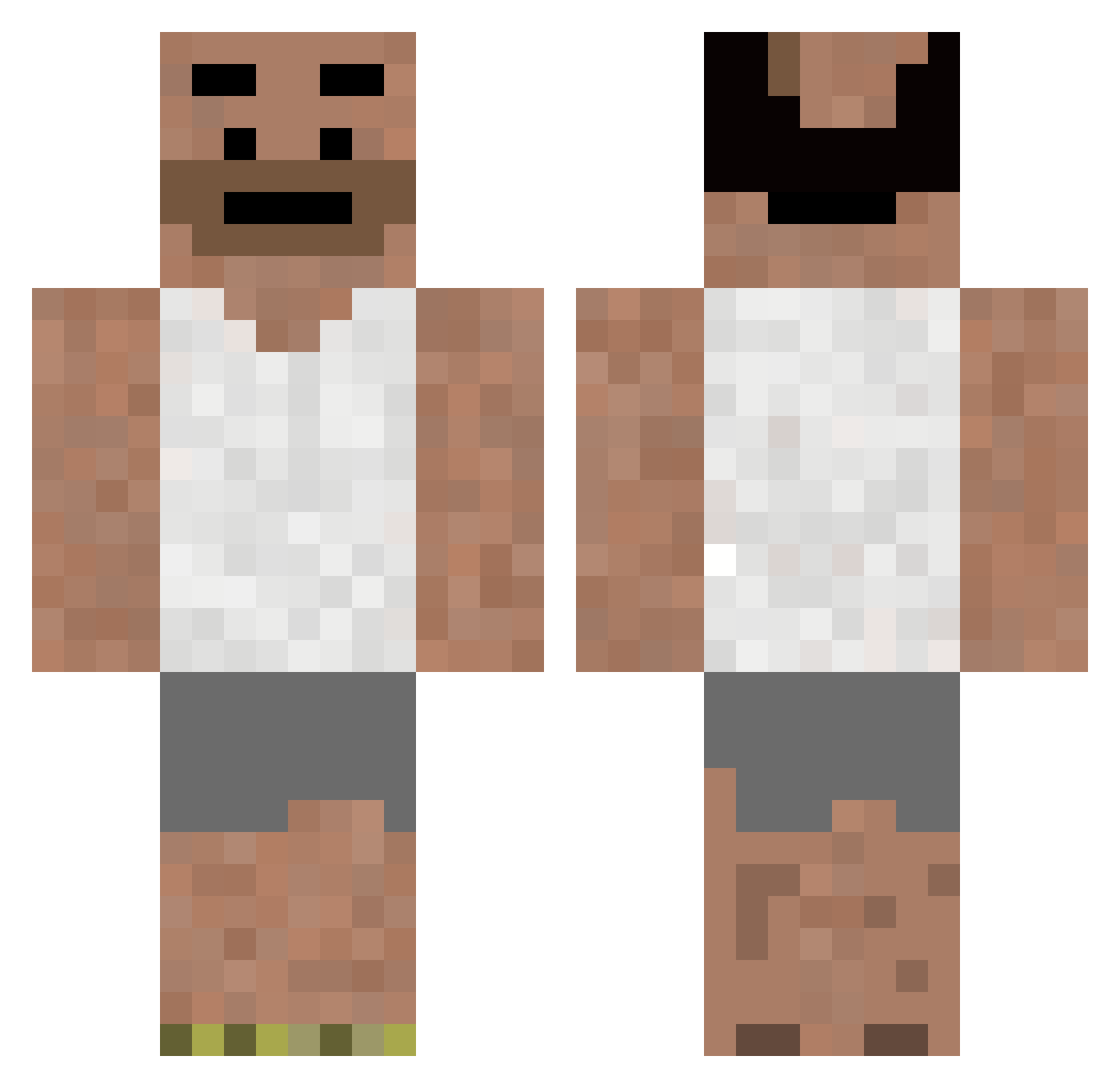 Dig1talHeartbeat Minecraft skin, front and back view