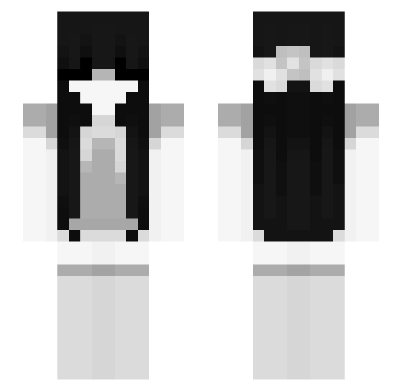laythemis Minecraft skin, front and back view