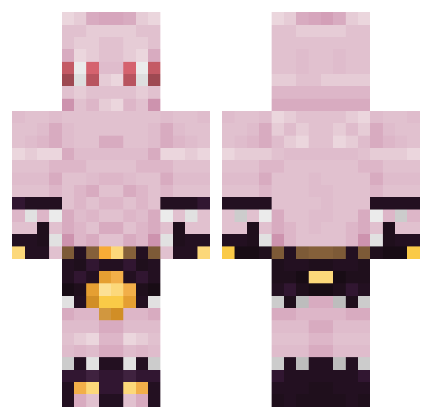 Turtlemaster7392 Minecraft skin, front and back view