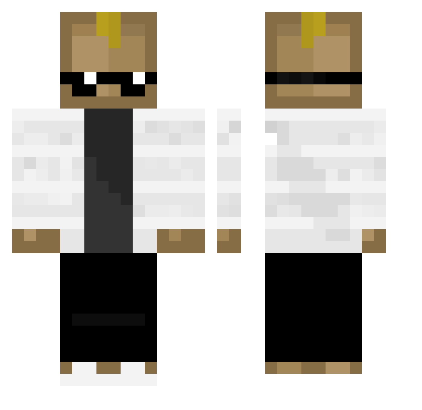 NoviceMoon23 Minecraft skin, front and back view