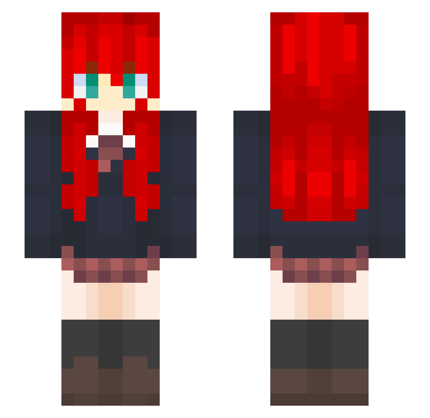 GG_kosro322 Minecraft skin, front and back view
