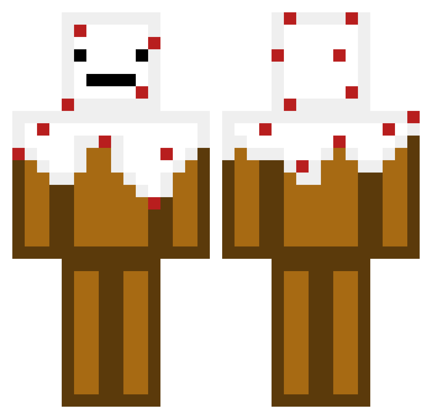 KASR09 Minecraft skin, front and back view