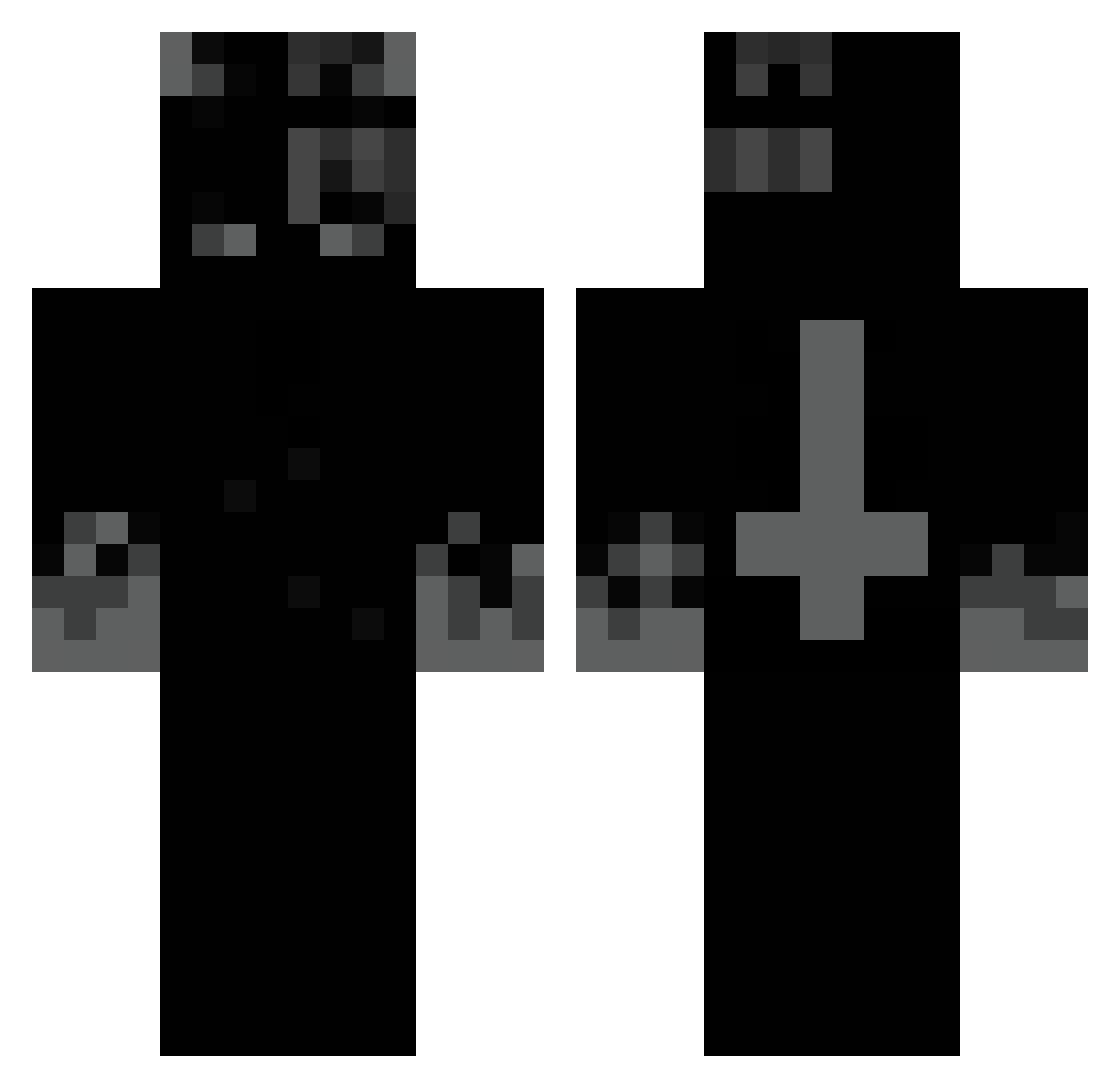 DevilInYourSoul Minecraft skin, front and back view