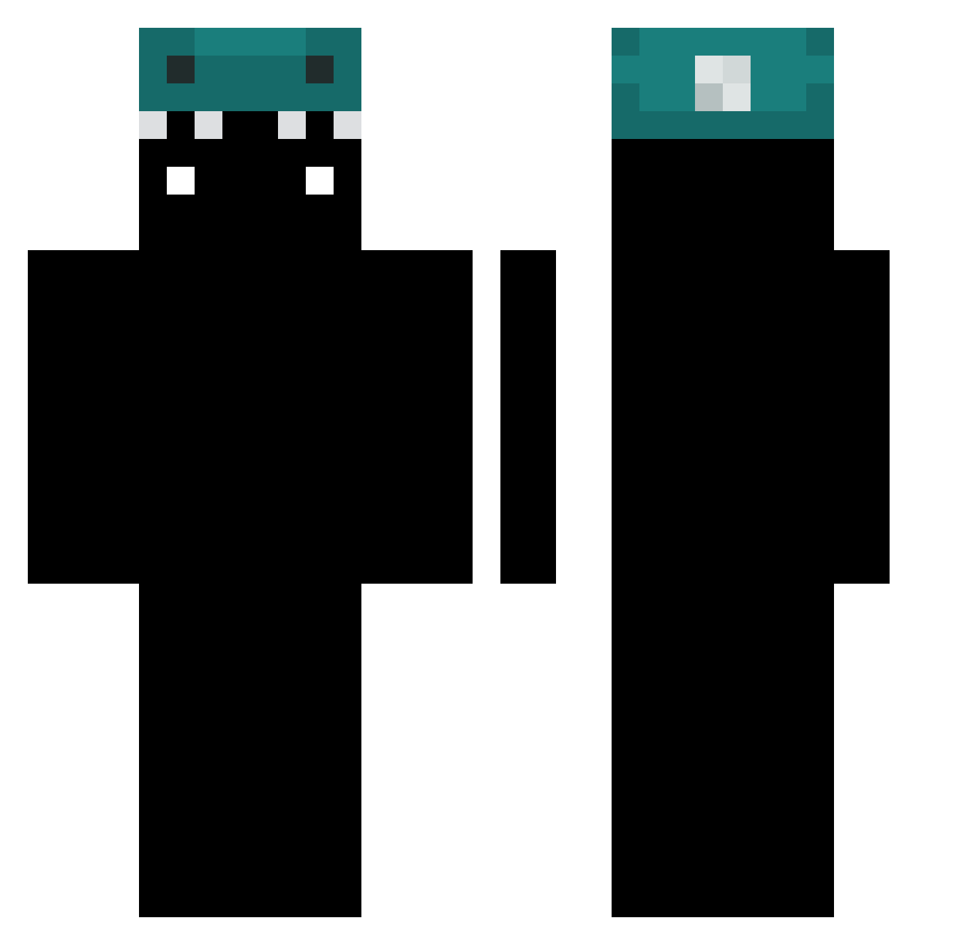 Lupy7kk Minecraft skin, front and back view