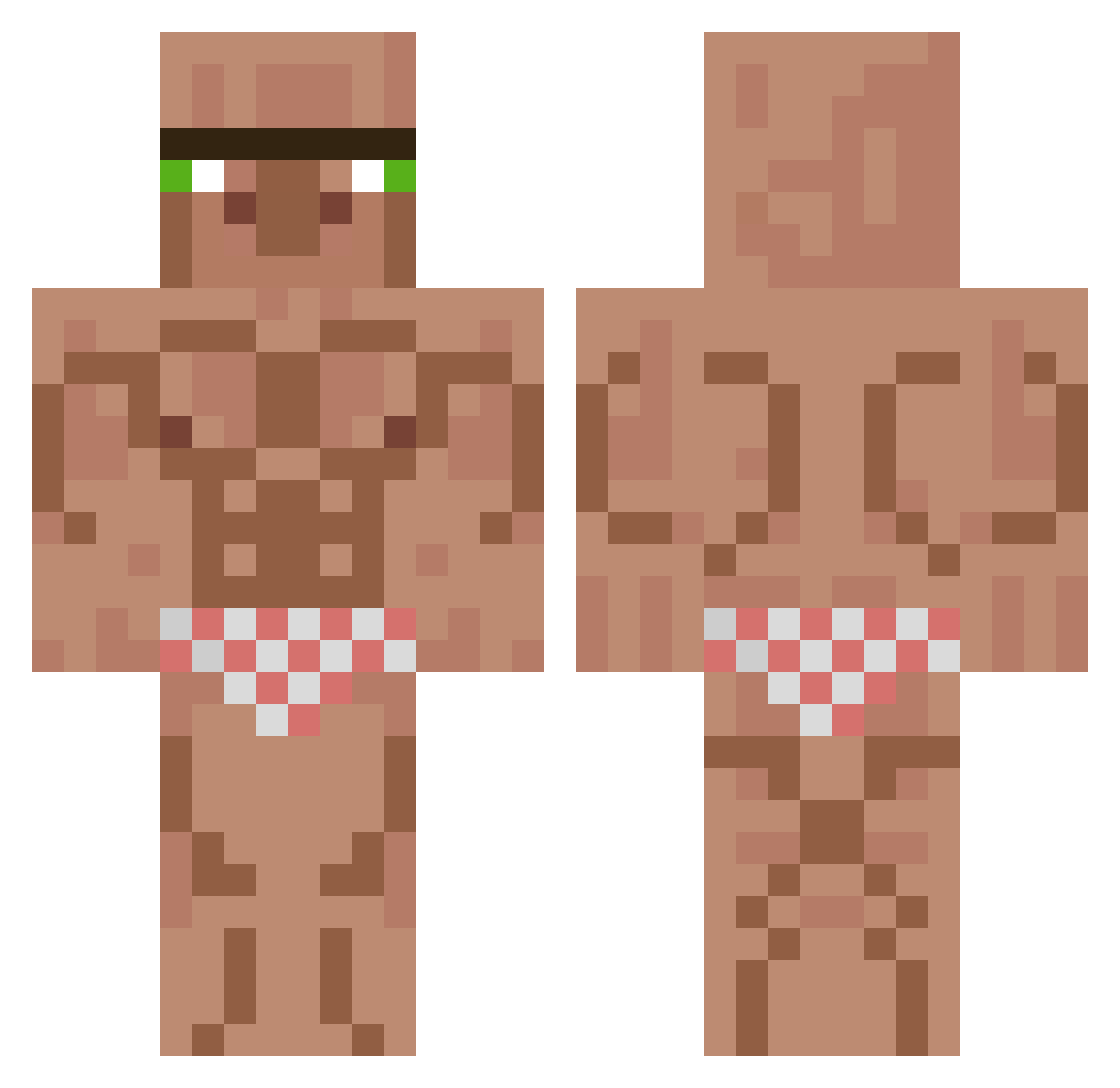 NIGlit7777777 Minecraft skin, front and back view