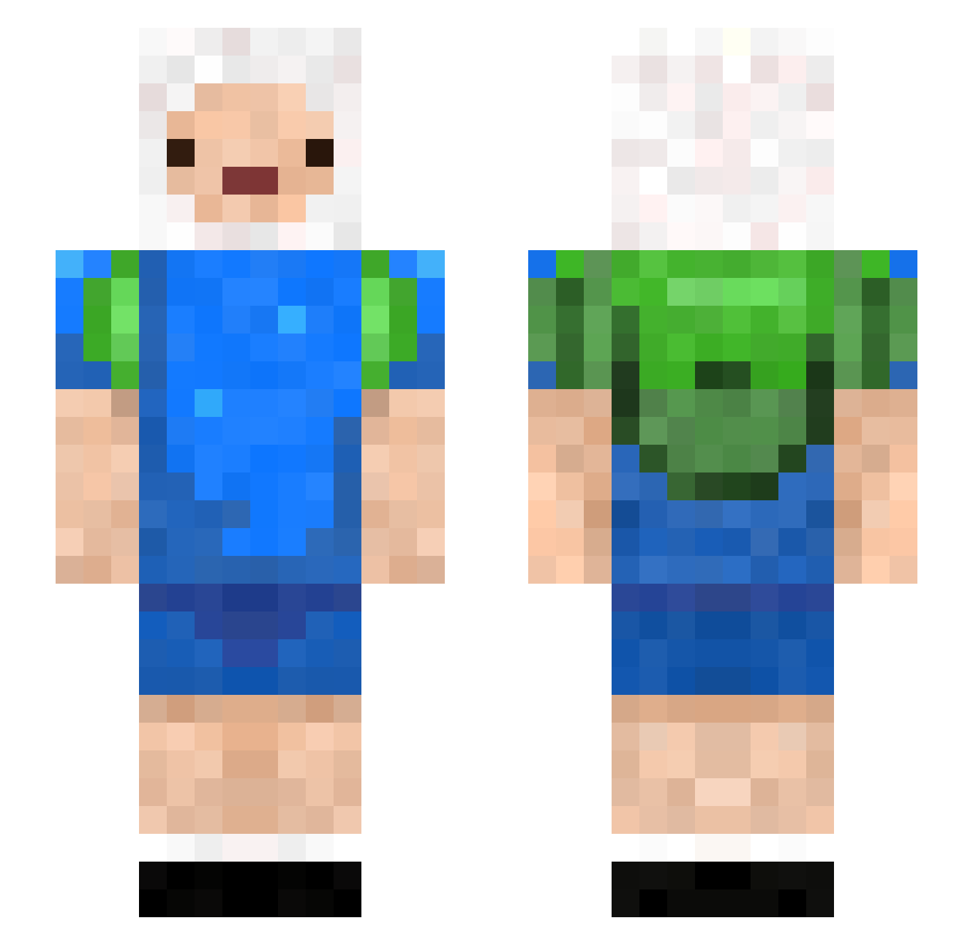lawl_cano Minecraft skin, front and back view