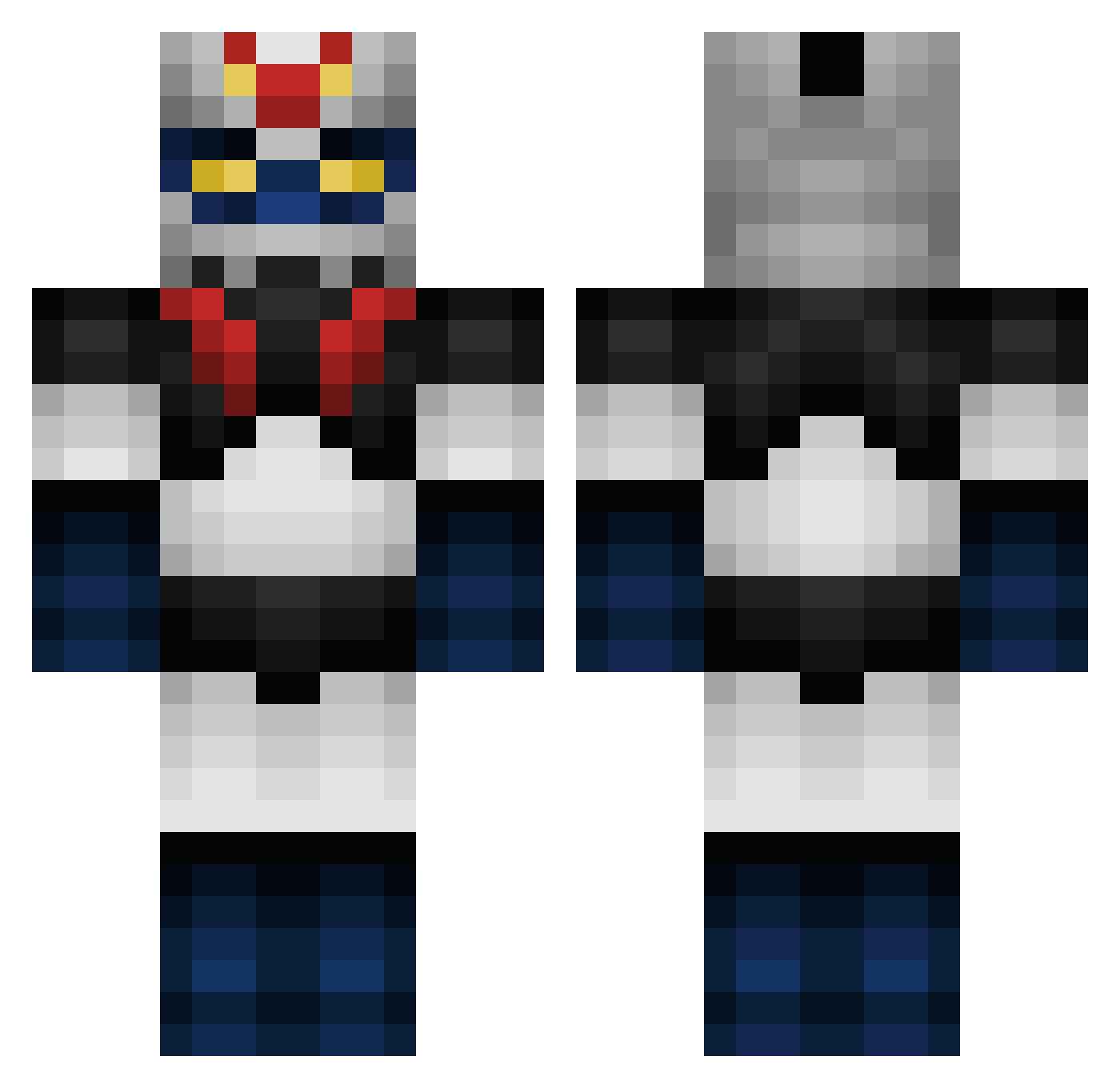 WEGOWEGO Minecraft skin, front and back view