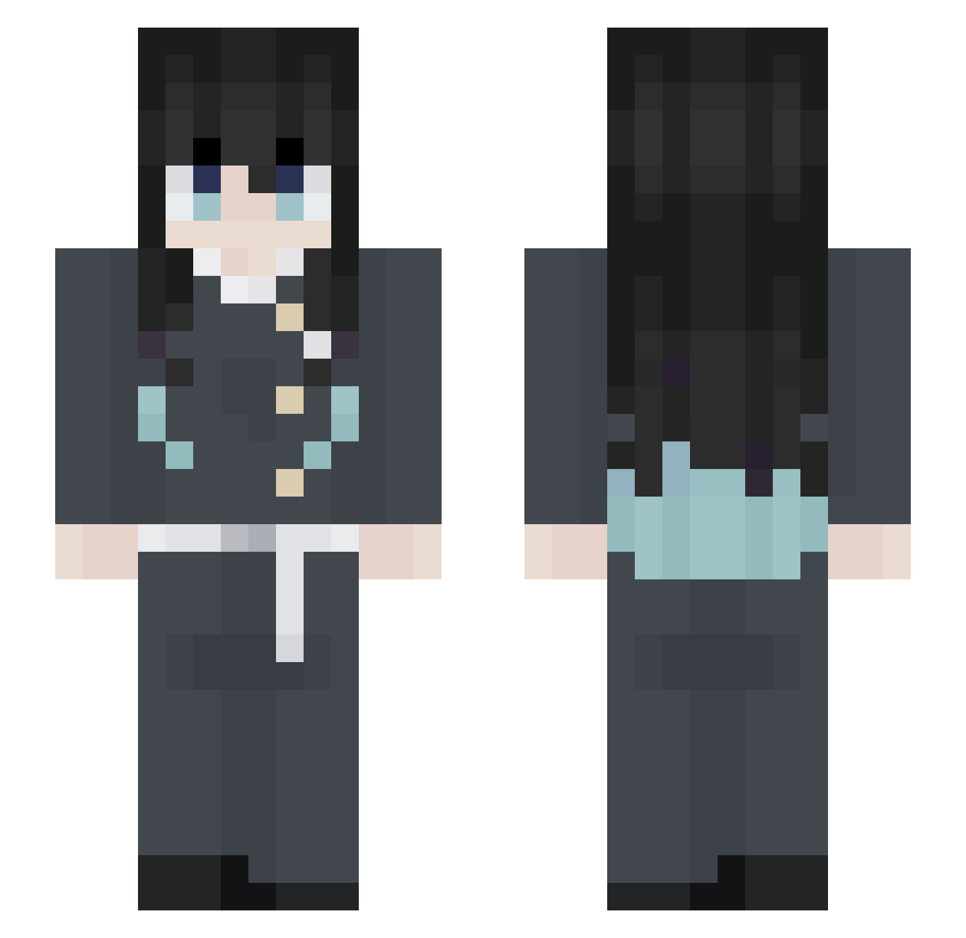 Balbooooooooooo Minecraft skin, front and back view