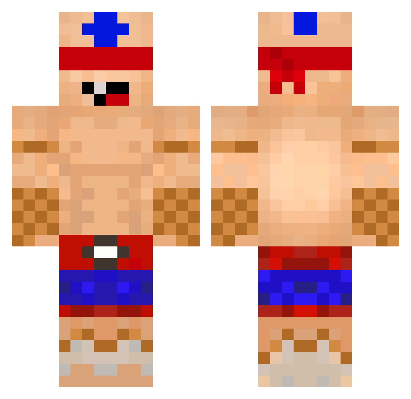sealiomealio Minecraft skin, front and back view