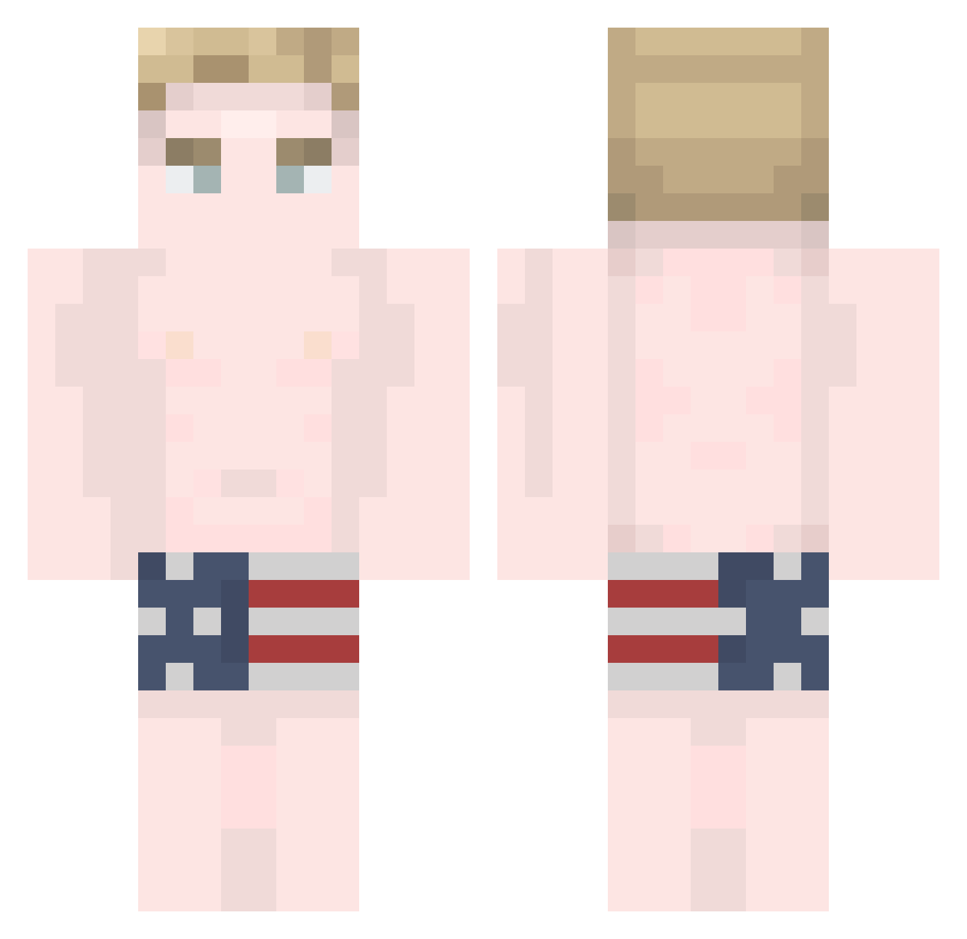 LucassReis Minecraft skin, front and back view