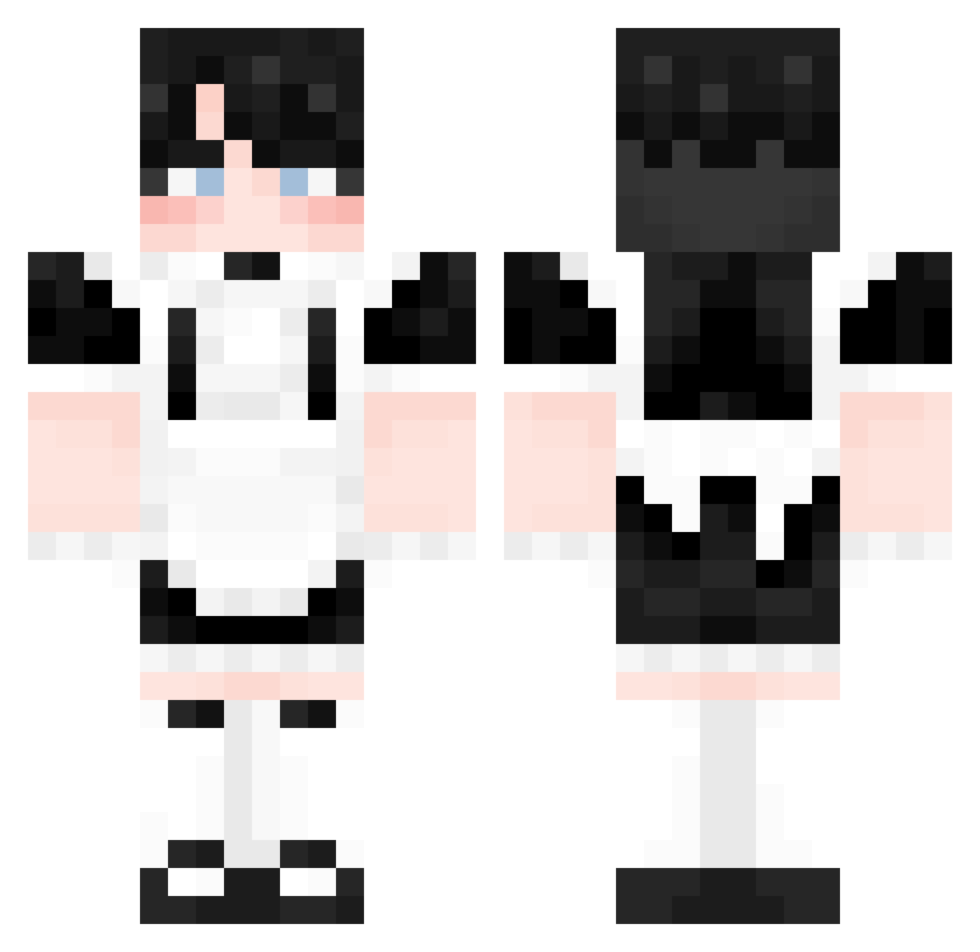 scry_baby Minecraft skin, front and back view