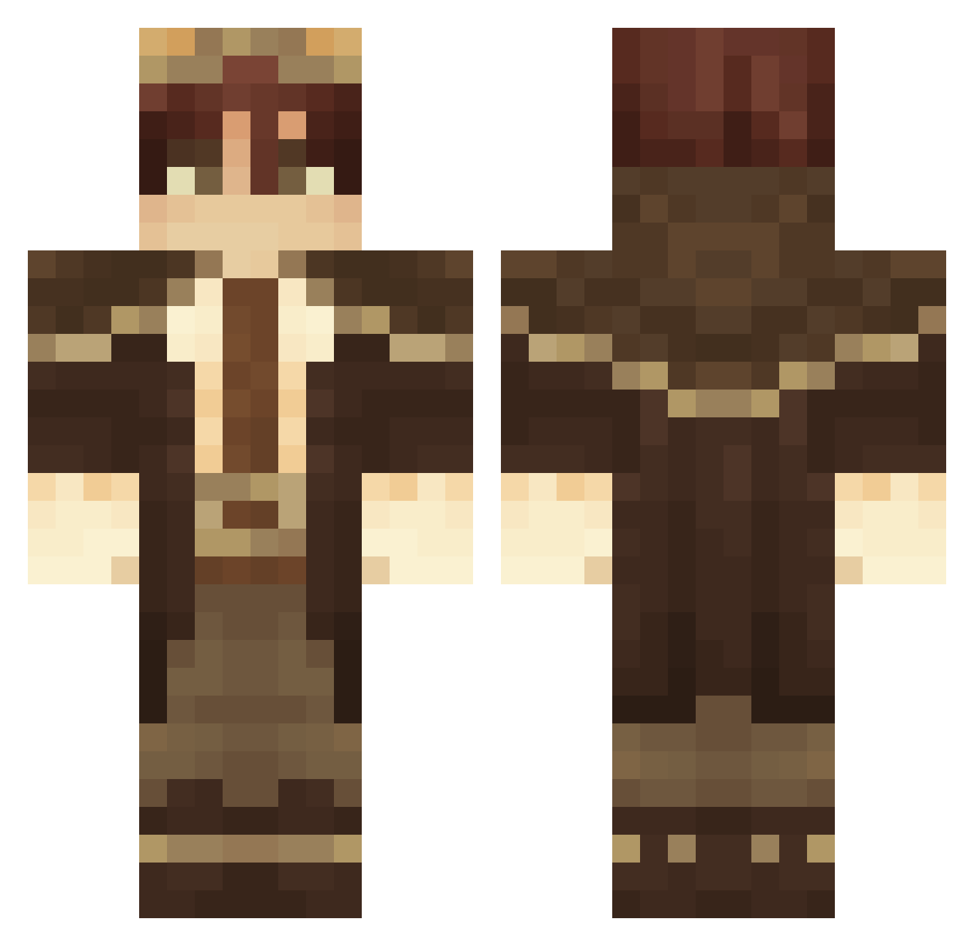 l1enwl Minecraft skin, front and back view