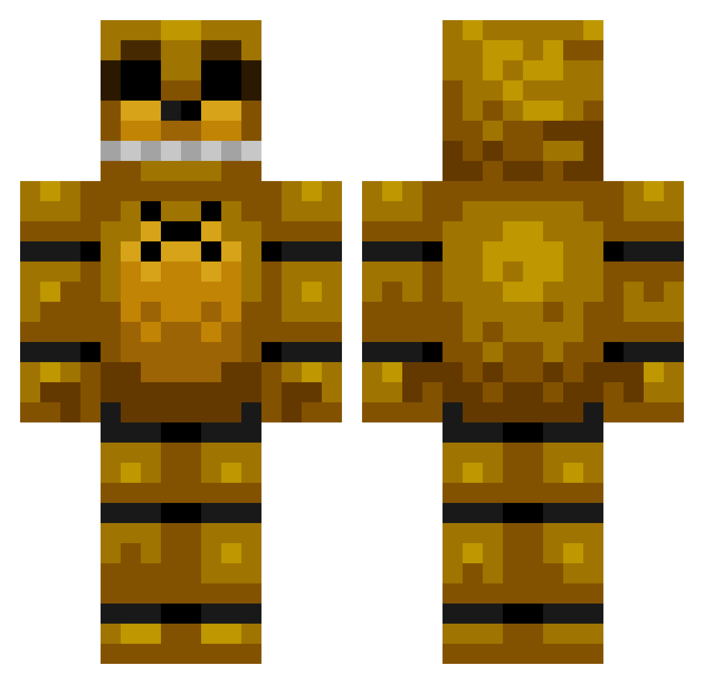Furious_KillerYT Minecraft skin, front and back view