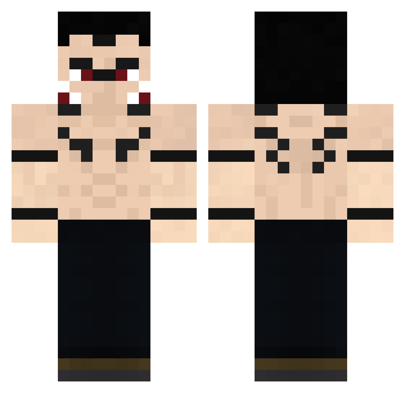 _s_e_b_y_ Minecraft skin, front and back view