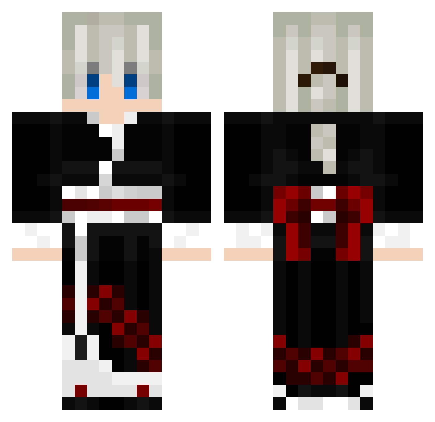 Vladosik009 Minecraft skin, front and back view